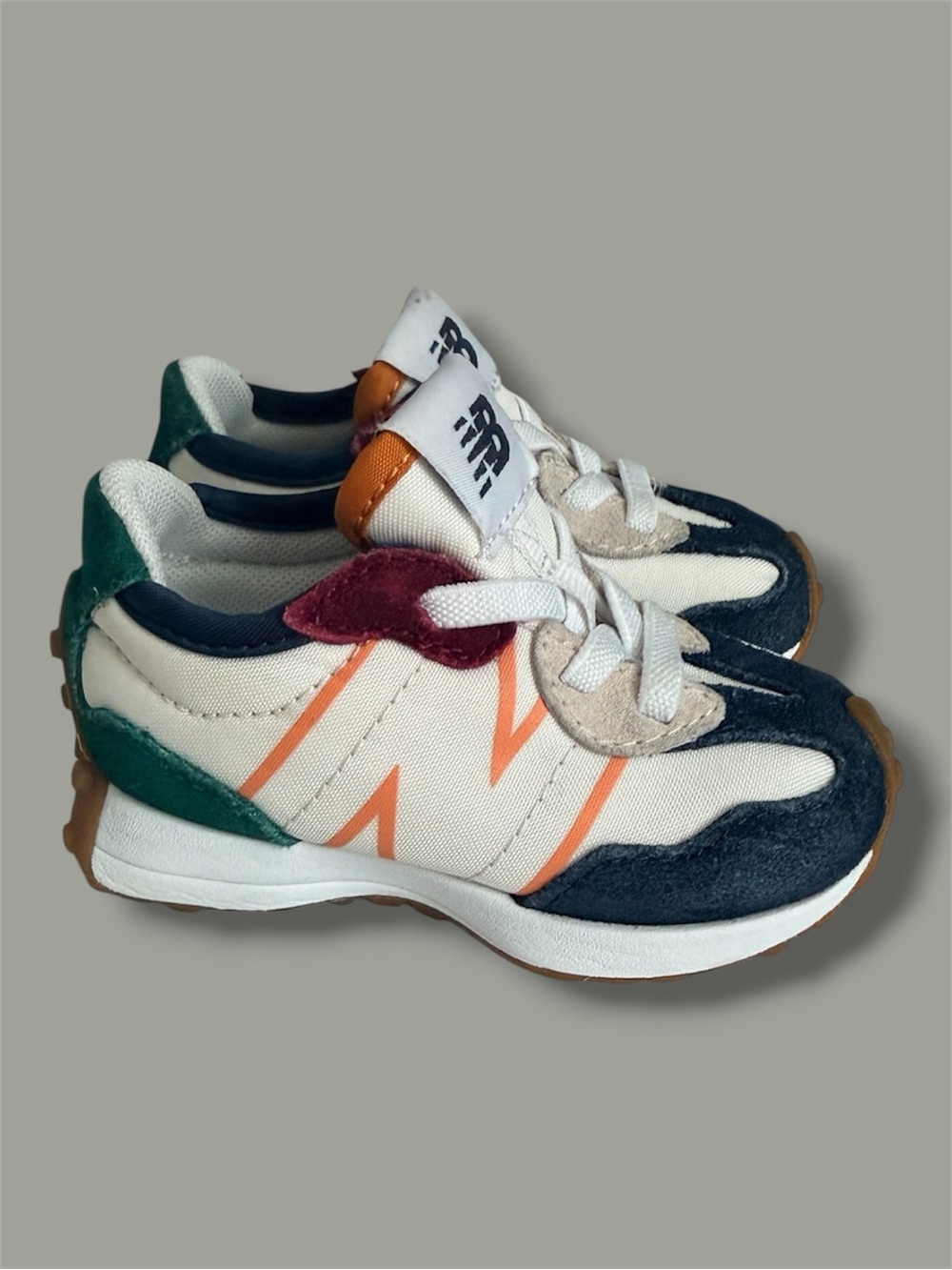 New Balance Toddler 327 Natural Indigo Green (Size 4)